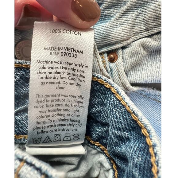 PacSun Women's Jeans, Size 24 Straight, High Rise, Two-Tone, Button Fly - Picture 6 of 9